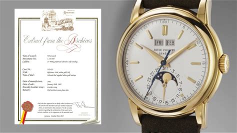 extract from archives patek philippe|patek philippe archives update.